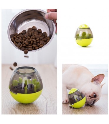 Играчка за куче/коте люлееща се топка с храна