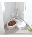 Ъглова купичка за храна и вода за кучета и котки