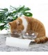 Поставка с две купи за храна и вода за котки