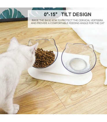 Поставка с две купи за храна и вода за котки