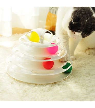 Котешка играчка, пирамида с улей и 4 топки