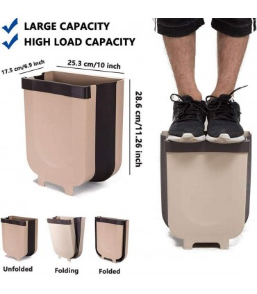 Практично сгъваемо кошче за боклук за шкаф