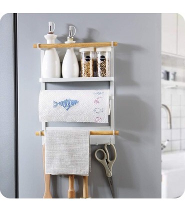 Магнитен органайзер за хладилник, бял и черен