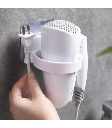 Самозалепваща поставка за сешоар за баня