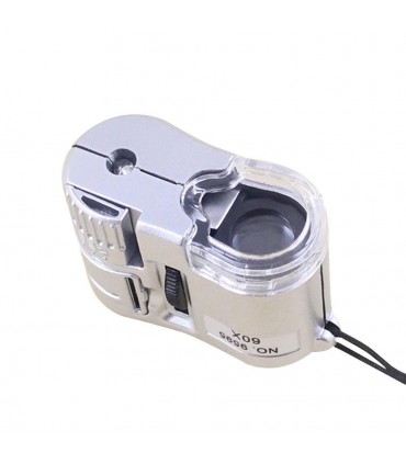 Джобен микроскоп с увеличение 60X и UV фенерче