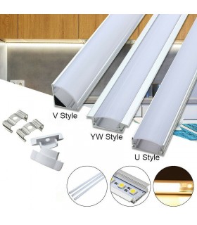 U-образен алуминиев профил с лед осветление
