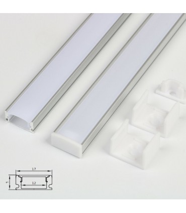 U-образен алуминиев профил с лед осветление