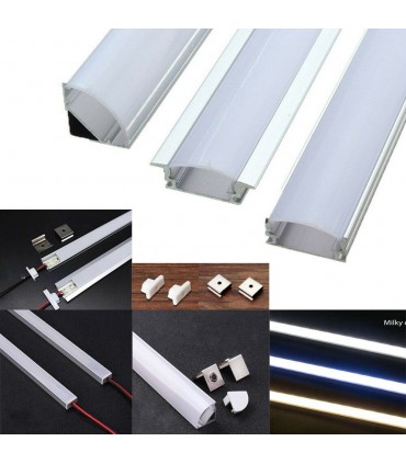 U-образен алуминиев профил с лед осветление