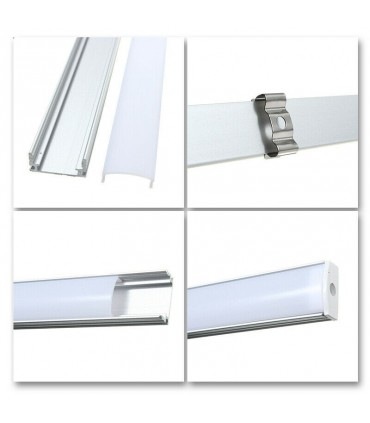 U-образен алуминиев профил с лед осветление