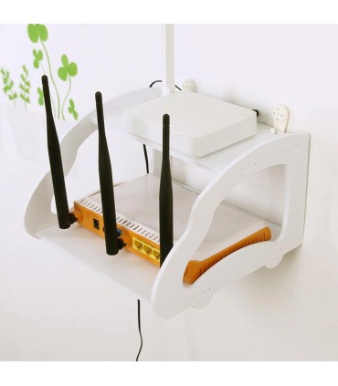 Стенна етажерка и поставка за рутер