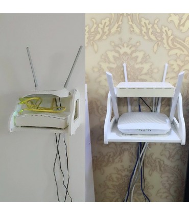 Стенна етажерка и поставка за рутер