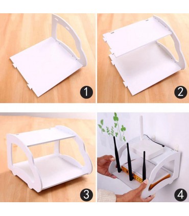 Стенна етажерка и поставка за рутер