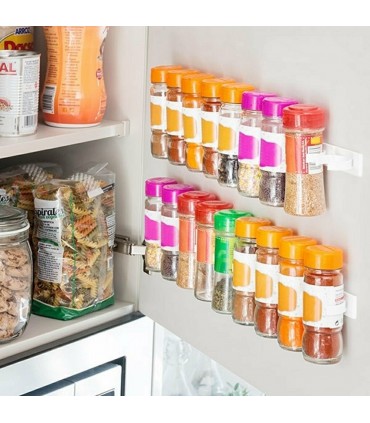 Лепящ се органайзер за подправки за стена или шкаф с 20 отделения