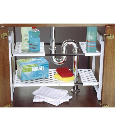 Регулиращ се органайзер за шкафа под мивката