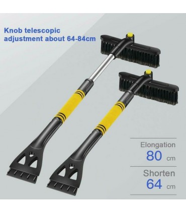 Телескопична Стъргалка за лед с четка за сняг