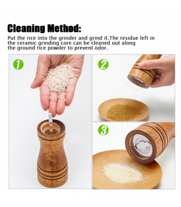 Класическа дървена мелничка за черен пипер