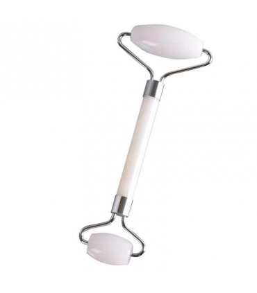 Нефритен ролер за масаж на лице и тяло с две глави