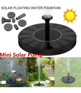 Соларен кръгъл градински фонтан за декорация на дома, градината