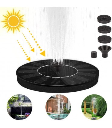 Соларен кръгъл градински фонтан за декорация на дома, градината
