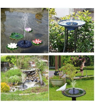 Соларен кръгъл градински фонтан за декорация на дома, градината