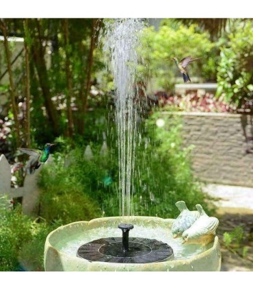 Соларен кръгъл градински фонтан за декорация на дома, градината