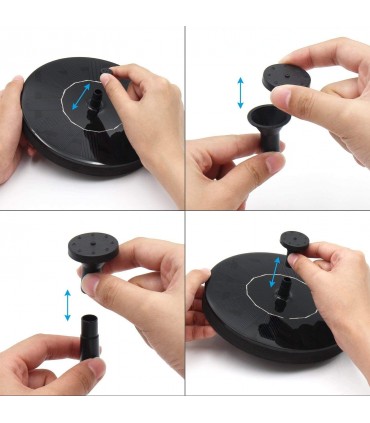 Соларен кръгъл градински фонтан за декорация на дома, градината