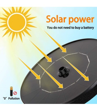 Соларен кръгъл градински фонтан за декорация на дома, градината