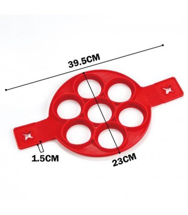 СИЛИКОНОВА ФОРМА ЗА ПАЛАЧИНКИ И ЯЙЦА ЗА 7 БР.