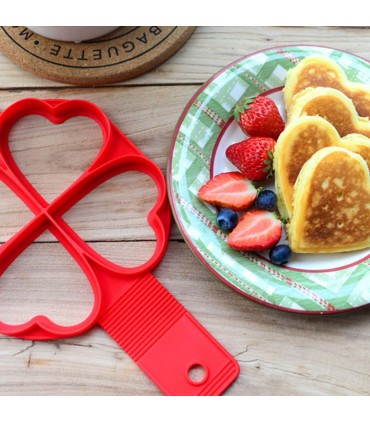 СИЛИКОНОВА ФОРМА ЗА ЯЙЦА И ПАЛАЧИНКИ С 4 ОТВОРА