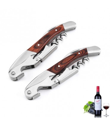 Сгъваем тирбушон с дървена дръжка