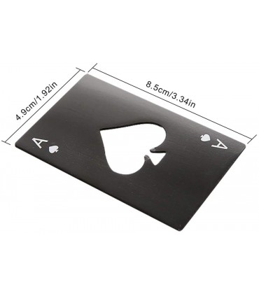 Метална отварачка Асо пика, в джобен размер