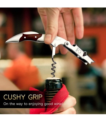 Сгъваем тирбушон с дървена дръжка