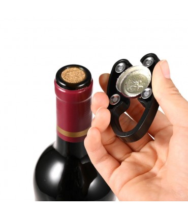 Сет за вино от тирбушон с въздух, резачка, тапа с вакуум и наливник