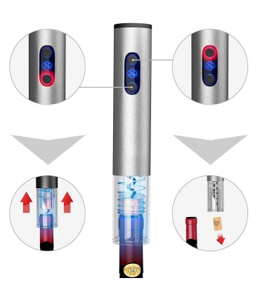 Комплект за вино с автоматичен тирбушон 4 в 1