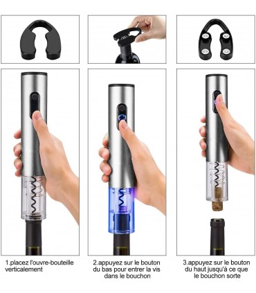 Комплект за вино с автоматичен тирбушон 4 в 1