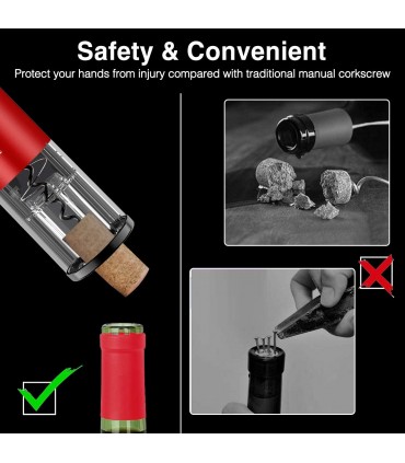 Електрически тирбушон за отваряне на вино