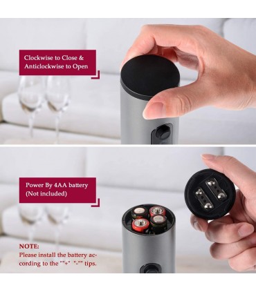 Комплект за вино с автоматичен тирбушон 4 в 1