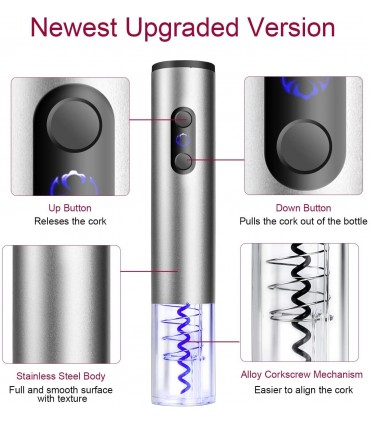 Електрически тирбушон за отваряне на вино