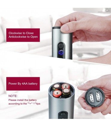 Електрически тирбушон за отваряне на вино