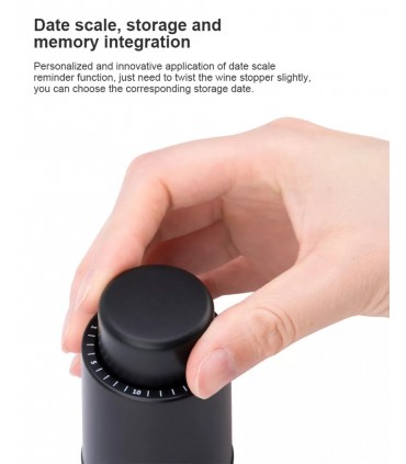Тапа за Вино 2 в 1 За извеждане на въздуха от отворена бутилката