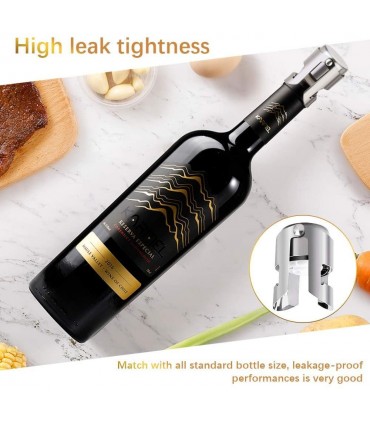 Тапа за вино от неръждаема стомана