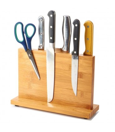 Дървена магнитна поставка за ножове