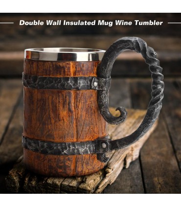 Халба за бира с интересен дизайн на Бъчва