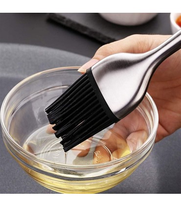 Силиконова четка с метална дръжка за мазане