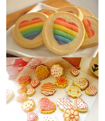 Комплект от 5 броя пластмасови форми за сладки