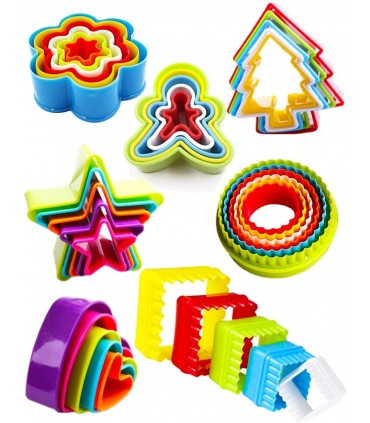 Комплект от 5 броя пластмасови форми за сладки