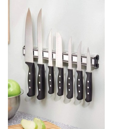 Магнитна алуминиева поставка за кухненски ножове
