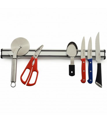 Магнитна алуминиева поставка за кухненски ножове