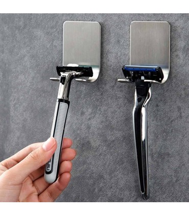 Метален държач за самобръсначка със залепващ монтаж