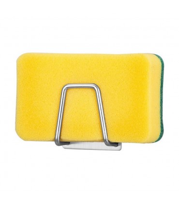 Стоманена поставка за домакинска гъба, залепваща за мивката